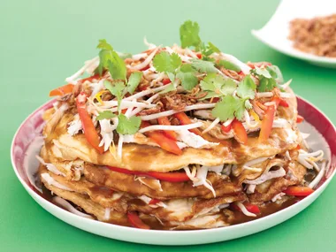 Omelet Stack with Soy Gravy