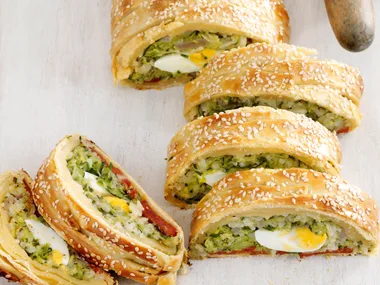 Zucchini, Cheese and Chorizo Twist