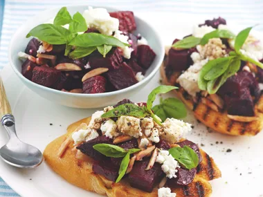 Beetroot and Fetta Bruschetta
