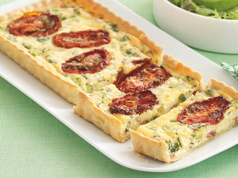 Tomato and Bacon Quiche