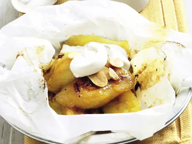 Barbecued Caramel Banana Parcels