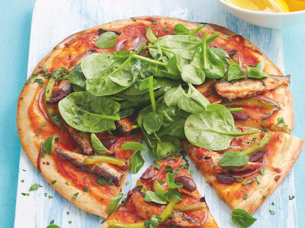 Mediterranean Sardine Pizza