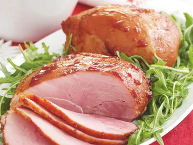 Cranberry and Rosemary Glazed Ham Nugget