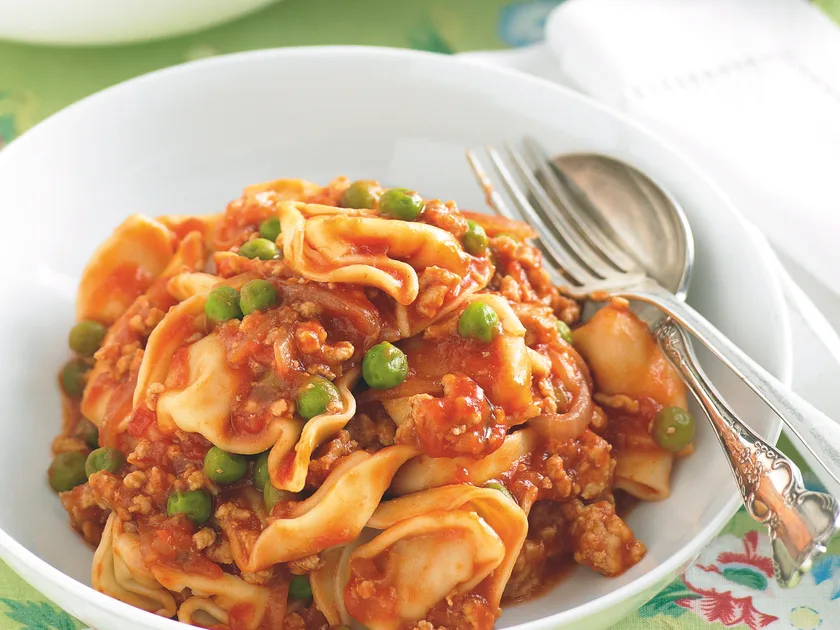 Pork and tortellini bolognese