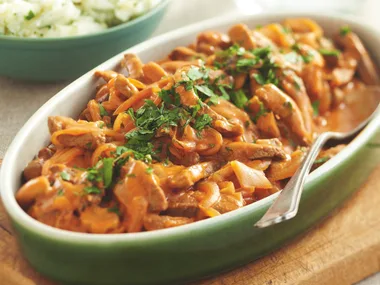 Beef Stroganoff and Mash