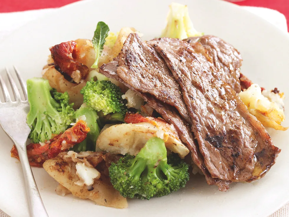 Beef with Crushed Potato