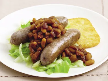 Boston Beans with Sausages