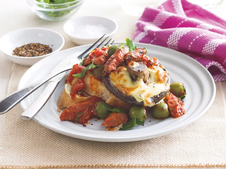 Chorizo Toasts with Mushrooms