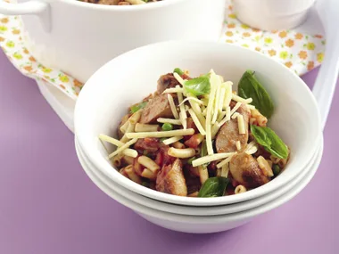 Pork and Basil Macaroni