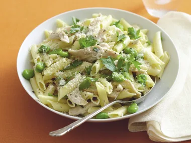 Chicken and Broad Bean Penne
