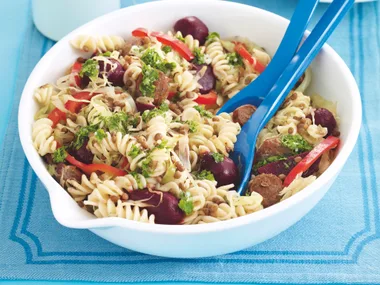 Warm Sausage and Beetroot Salad