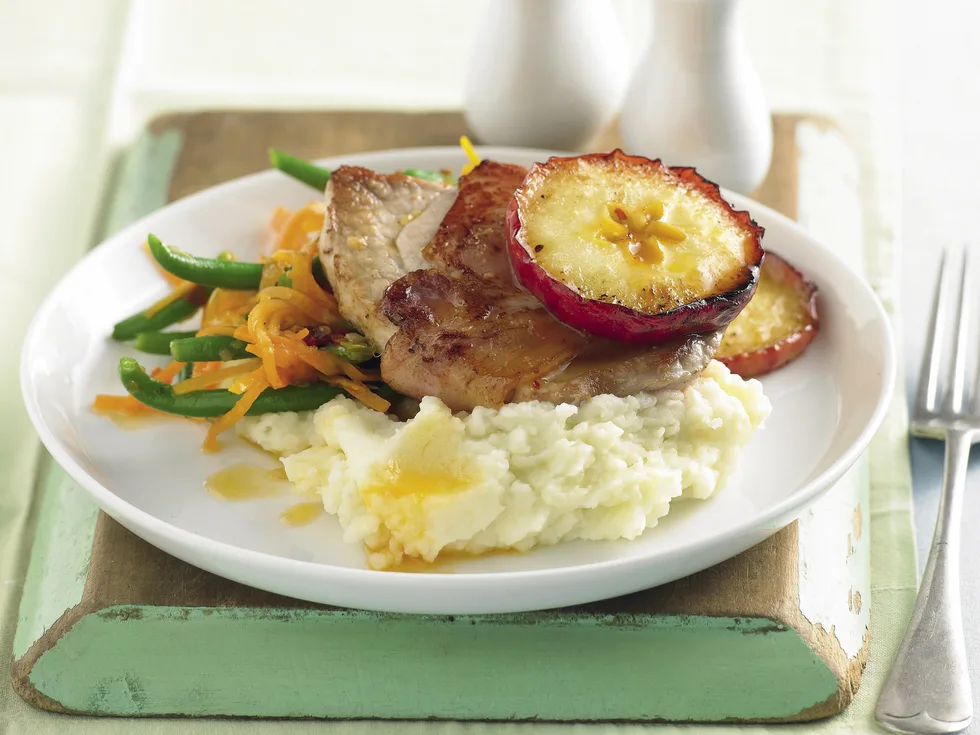 Bacon-wrapped Pork with Apple