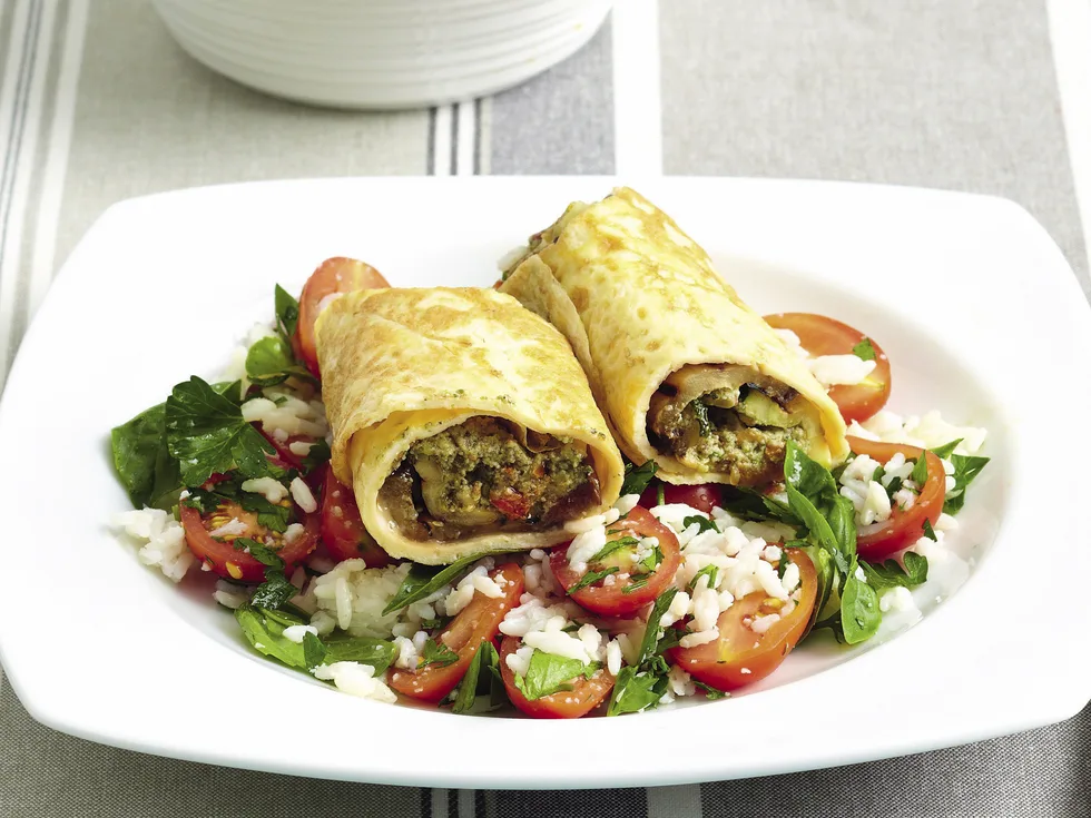 Antipasto Omelet Rolls