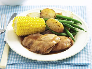 Barbecue Apple-glazed Chicken