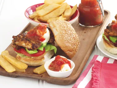 Mexican Chicken Burgers