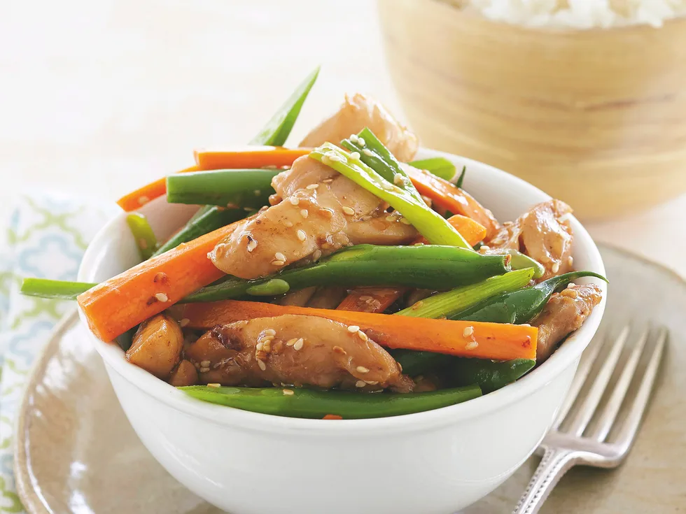Sesame Honey Chicken and Rice