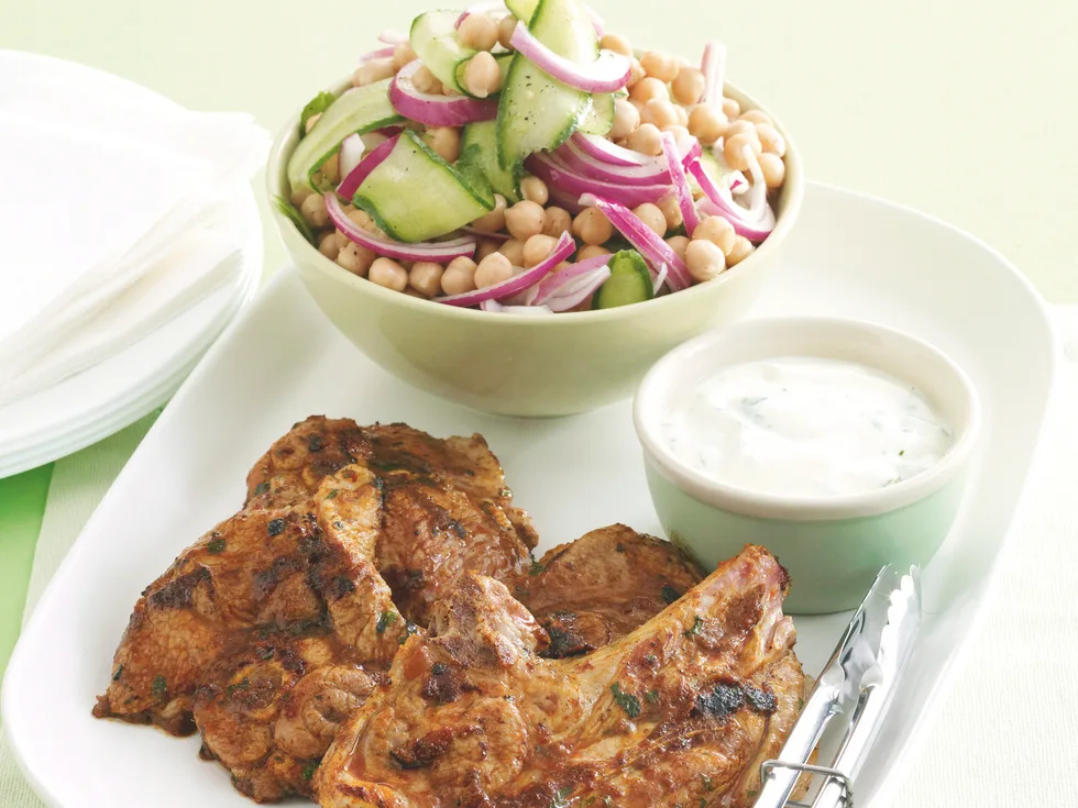 Tikka Masala Lamb with Cucumber Salad