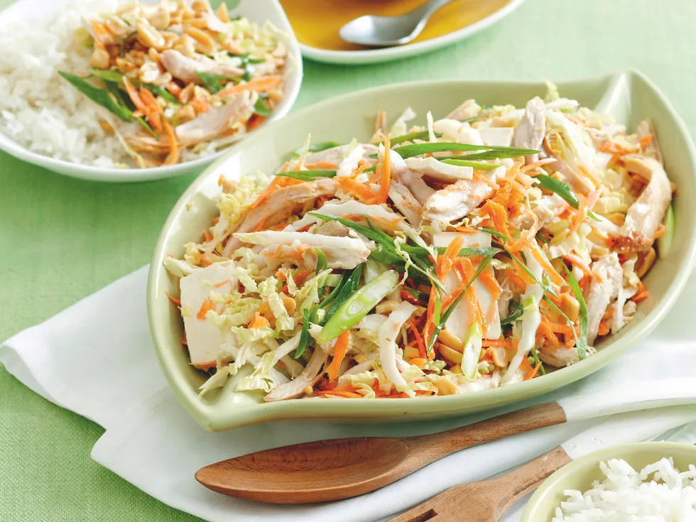 Vietnamese-Style Chicken and Tofu Salad