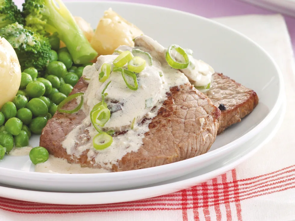 Beef with Mushroom Sauce