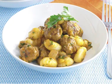 Meatball Stroganoff with Gnocchi