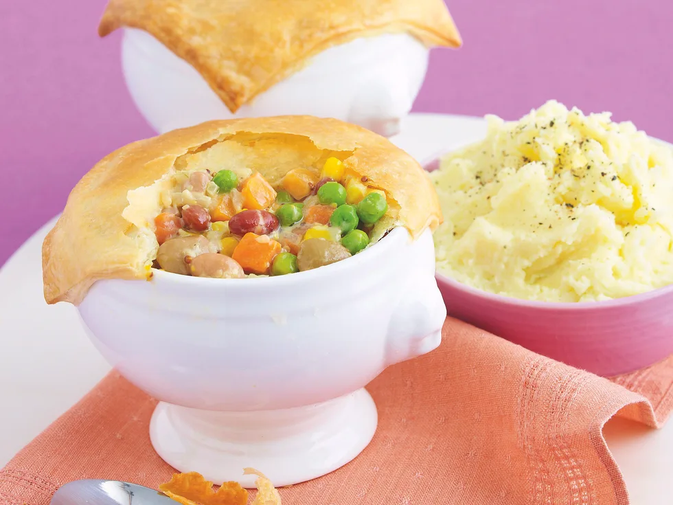 Mixed Bean and Vegie Pot Pies