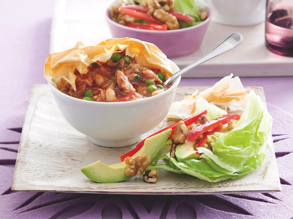 Tuna and Vegie Filo Pies
