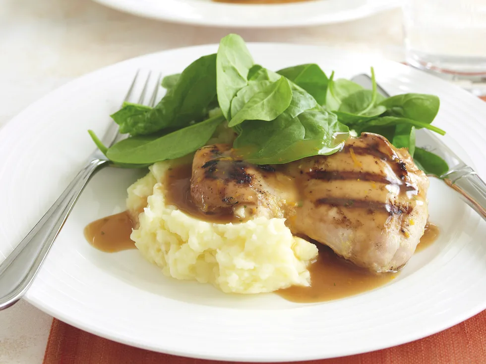 Orange Chicken with Mash