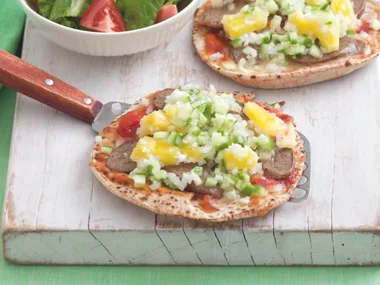 Sausage Pizza Pita Melts