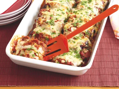 Eggplant and Lentil Cannelloni