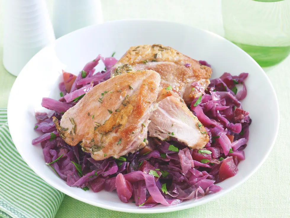 Rosemary Chicken and Cabbage