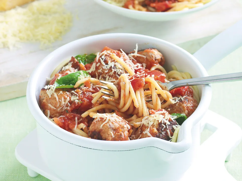 Speedy Spaghetti and Meatballs