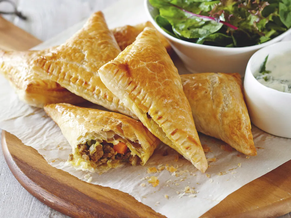 Lamb and Vegetable Triangles