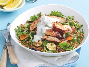 Paprika Chicken and Lentils