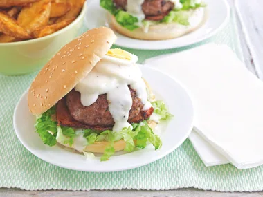 Caesar Salad and Turkey Burgers