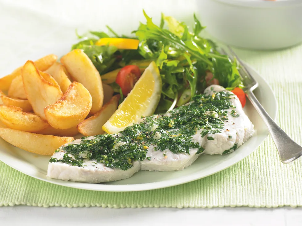 Parsley and Lemon Steamed Fish
