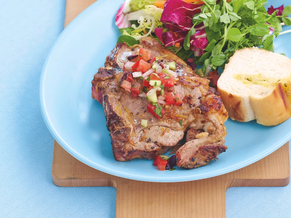 Lamb with Salsa