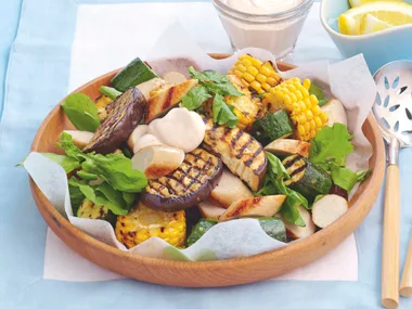 Warm Sausage and Vegie Salad