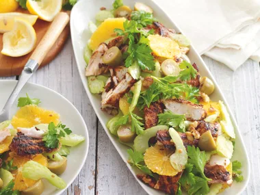 Spiced Fish, Celery and Orange Salad