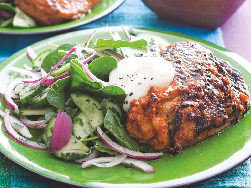 Tandoori Chicken with Cucumber Salad
