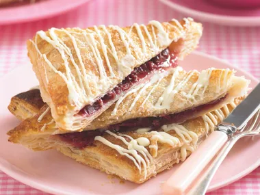 Cherry and White Choc Pop Tarts