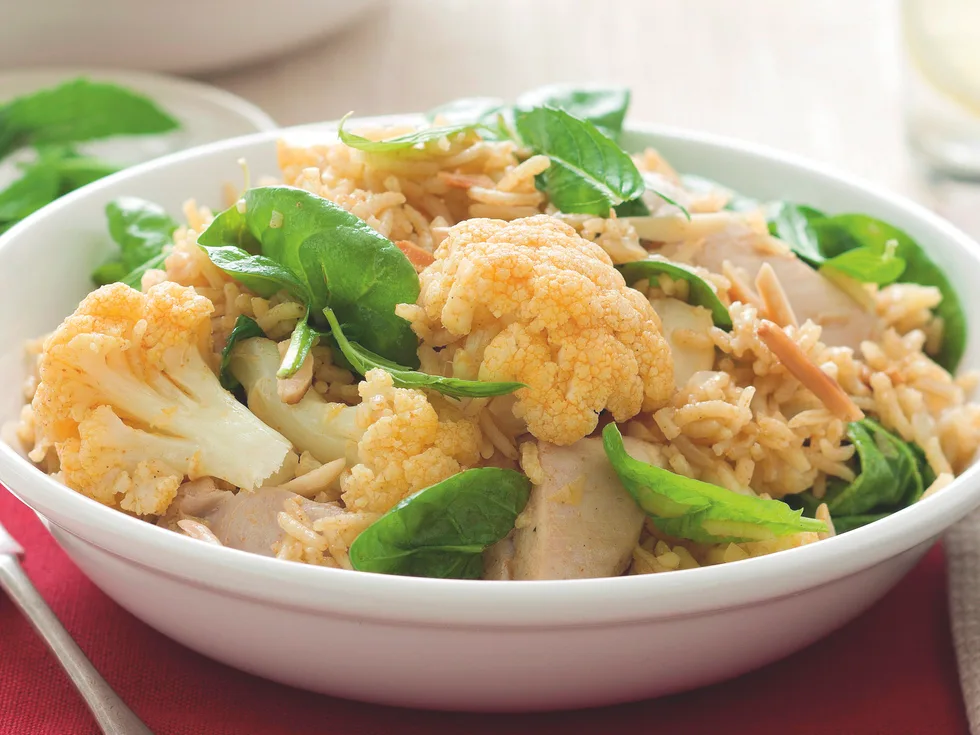 Cauliflower and Chicken Pilaf
