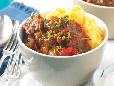 Beef Goulash with Orange and Chive Sour Cream