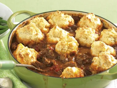 Beef Goulash with Cheese Dumplings