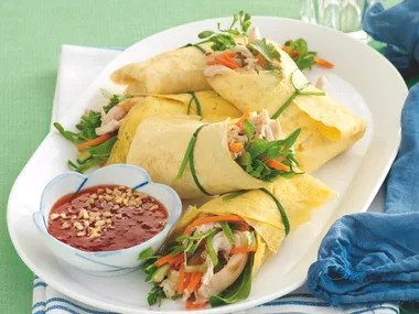 Chicken Omelet Rolls