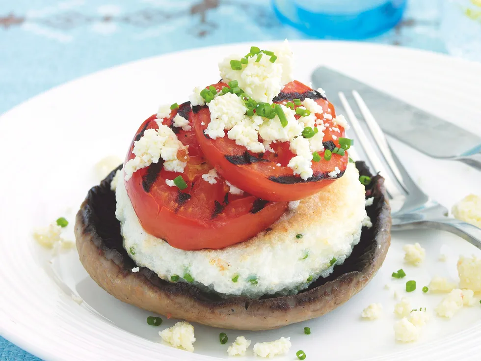 Mushroom Egg-white Omelet Stack