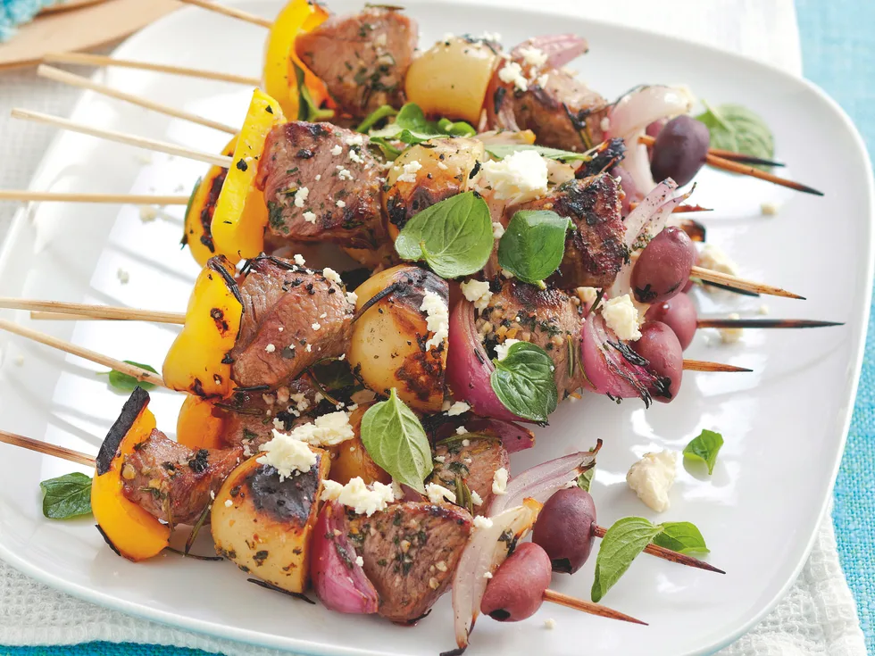 Greek Lamb Skewers