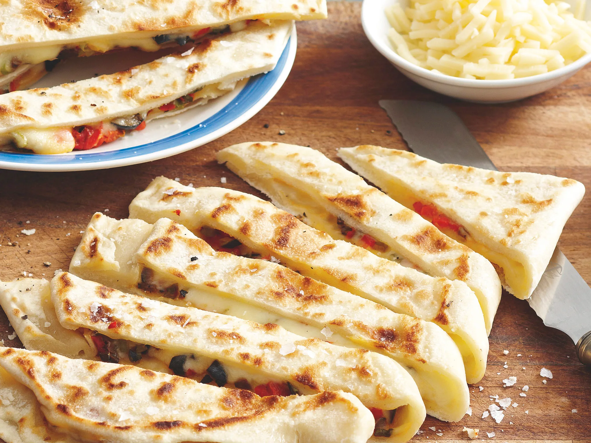 Capsicum and Mozzarella Gozleme