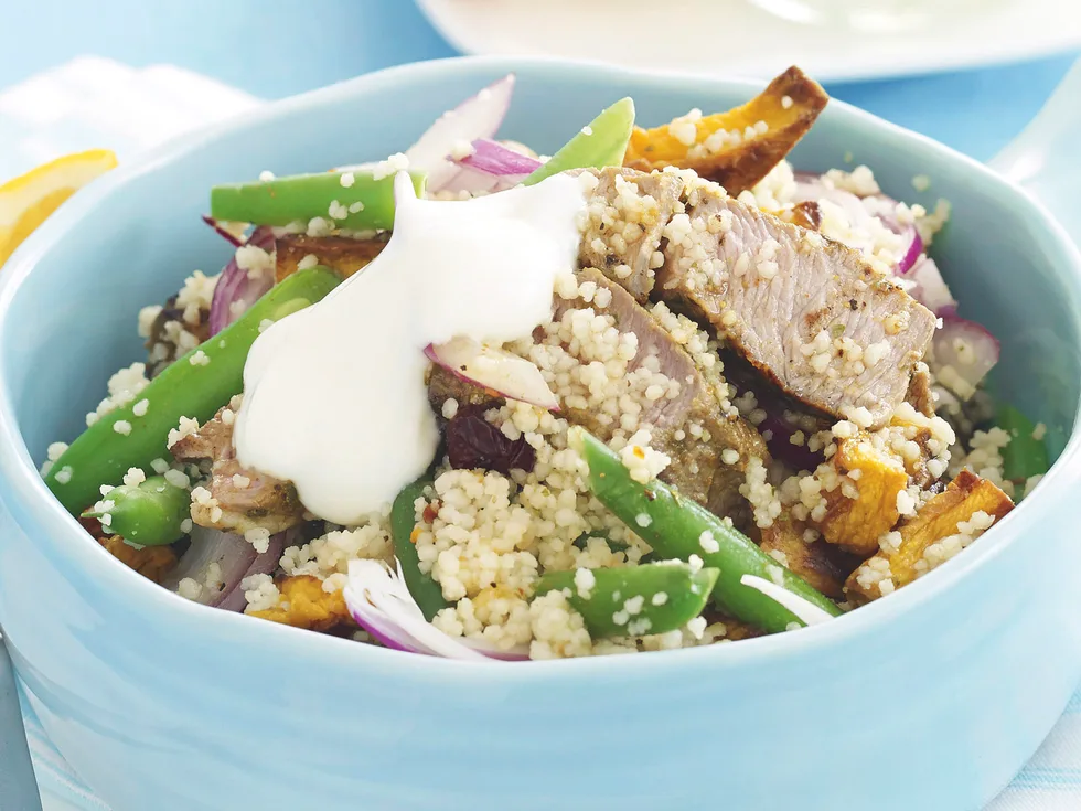 Spiced Lamb with Bean Couscous