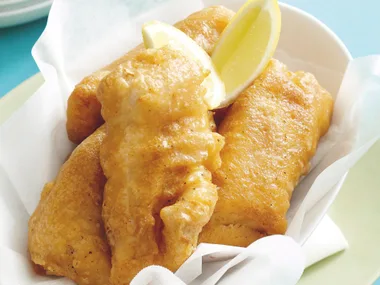 Frozen fish makeovers-spiced beer-battered fish