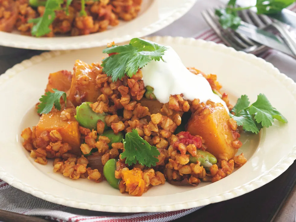 Moroccan Barley and Vegetable Tagine